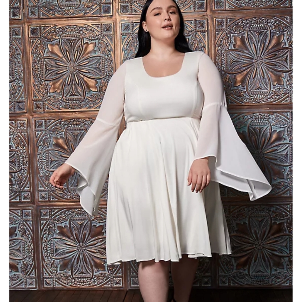 Torrid Hi-low Bell Sleeve Dress